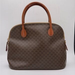 Brown Patterned Handbag